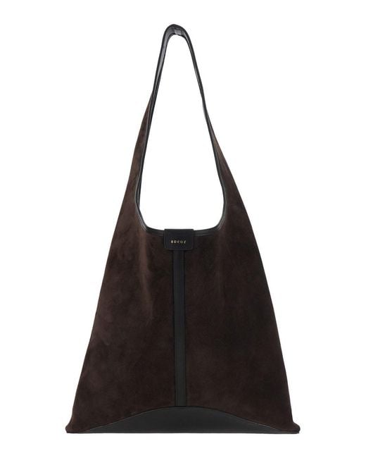 Soeur Black Delice Bag With Suede For