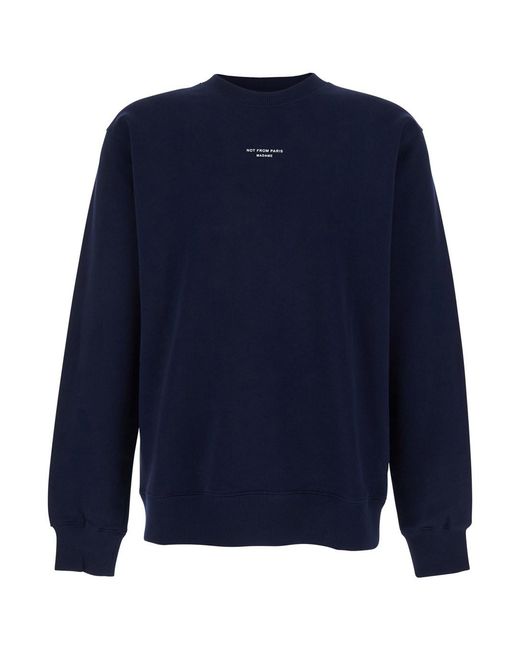 Drole de Monsieur Blue 'Le Sweatshirt Slogan Classique' Crewneck Sweat for men