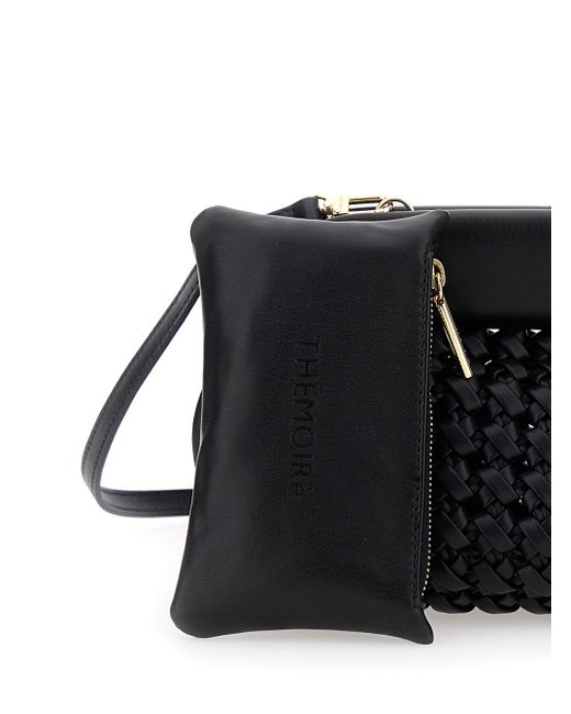 THEMOIRÈ Black 'Bios Knots' Clutch Bag With Braided Design