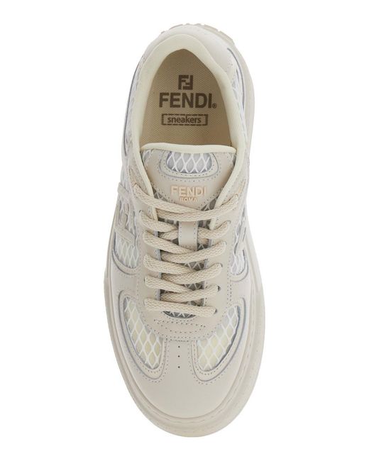 Sneaker 'Match' Con Inserti di Fendi in White