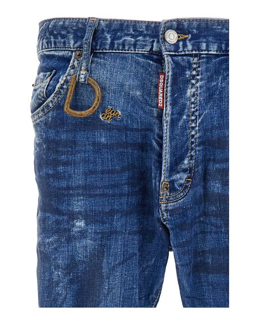 DSquared² Blue Worn Effect 'Cool Guy' Jeans for men