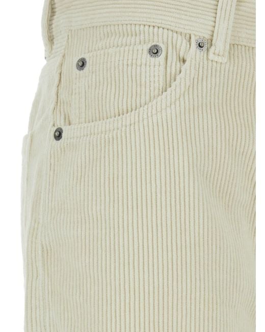 Haikure Natural 'Korea' Pants With Logo Patch On The Rear And Wide Leg I