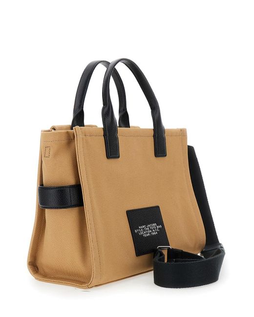 Borsa A Mano 'The Medium Cargo Tote' Con Logo Lettering E di Marc Jacobs in Metallic