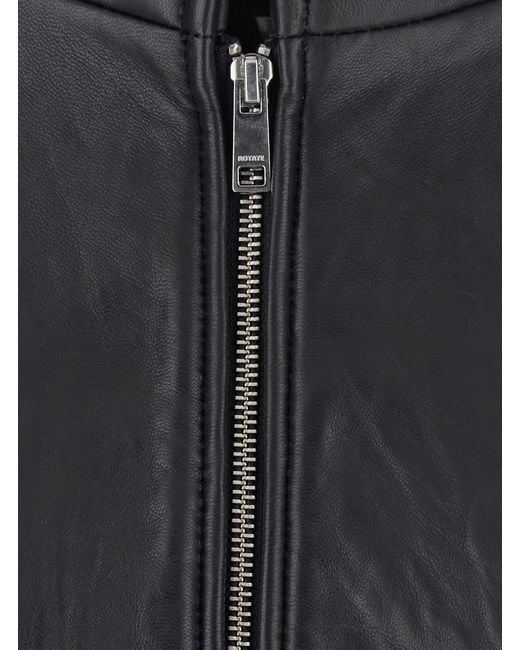 ROTATE BIRGER CHRISTENSEN Black Oversized Jacket With Dropped Shoulders And Boxy Design