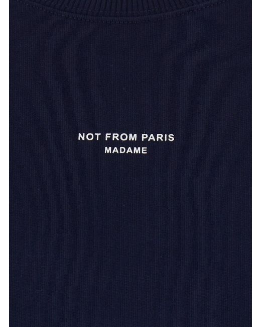 Drole de Monsieur Blue 'Le Sweatshirt Slogan Classique' Crewneck Sweat for men