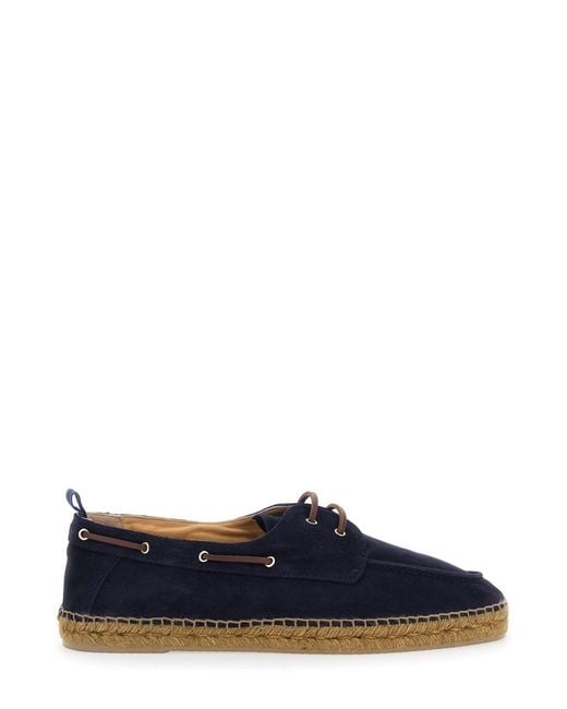 Castaner Blue Espadrilles 'Nemo T/186 Serraje' With Rounded Leather To for men