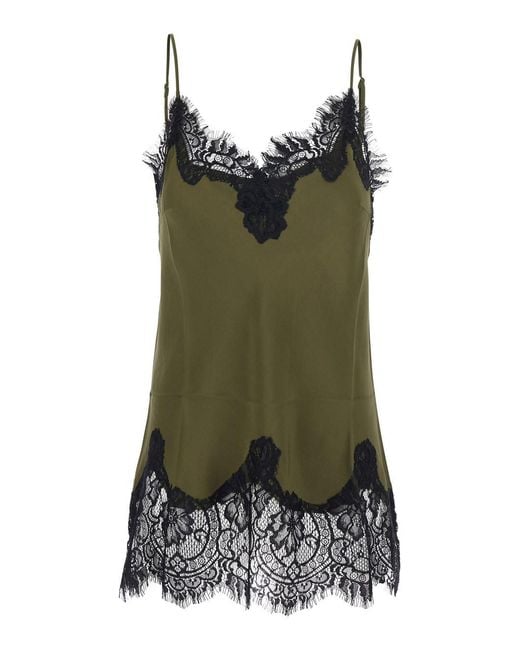 Gold Hawk Green Top Coco Bias Camie Classics With V-Neck And Short Sleeves I