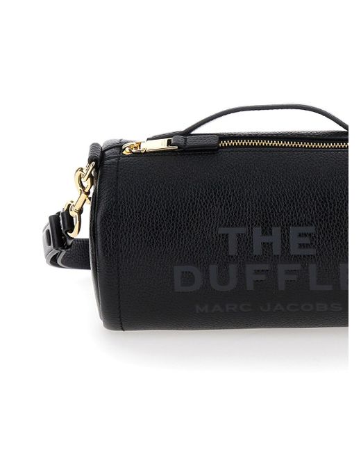 Marc Jacobs Black 'The Duffle' Shoulder Bag With Logo Lettering