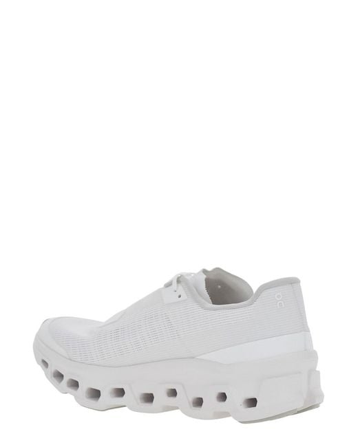 On Shoes White Sneakers 'Cloudmster' With Leather Upper for men