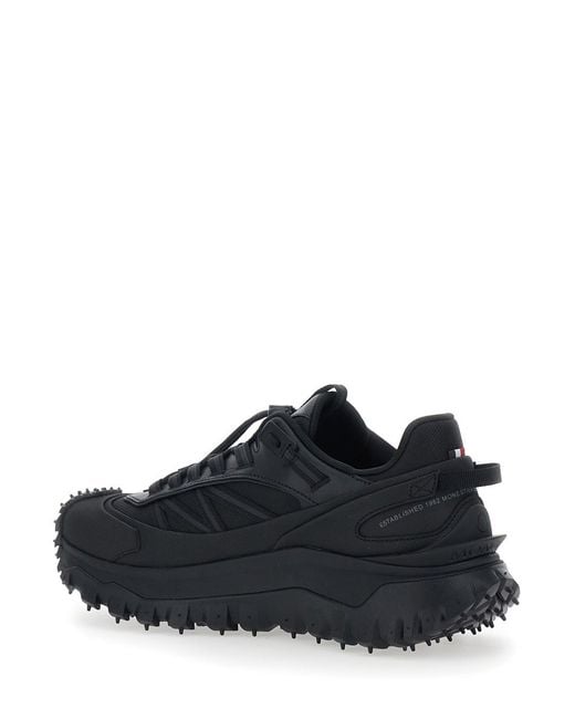 Moncler Blue 'Trailgrip Gtx' Low Top Sneakers With Logo Detail for men