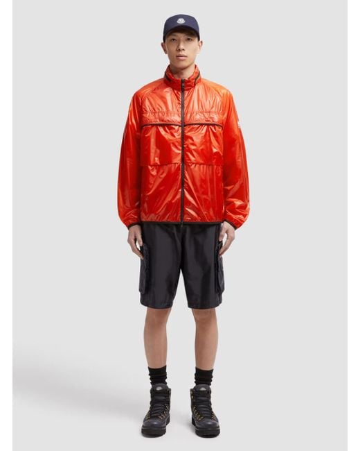 Moncler Genius Black 'Anubis' Jacket With Foldable Design And Iconic Logo Patch for men
