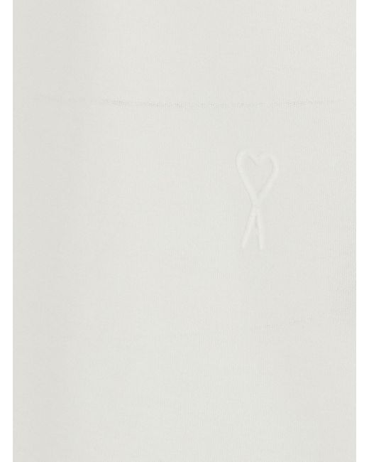 AMI White T-Shirt With Ami De Coeur Patch