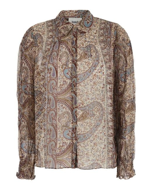 Ba&sh Brown Shirt Cleo