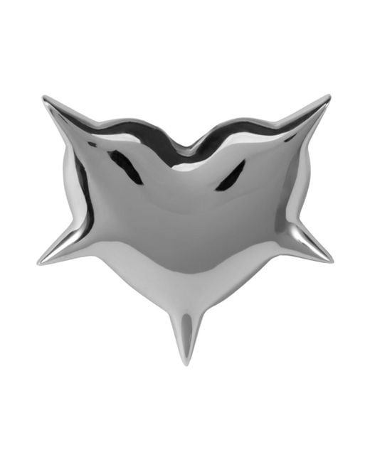 Orecchini 'Heart Sterling' A Forma Di Cuore Con Chiusura Sul di LAG World in Gray
