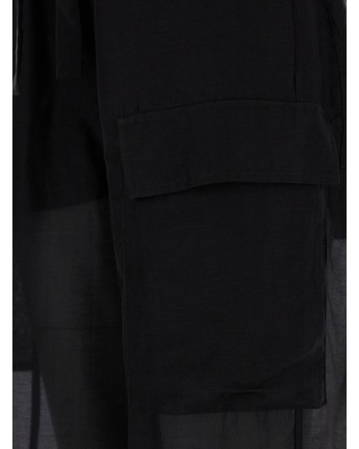 Semicouture Black Trousers With Pockets