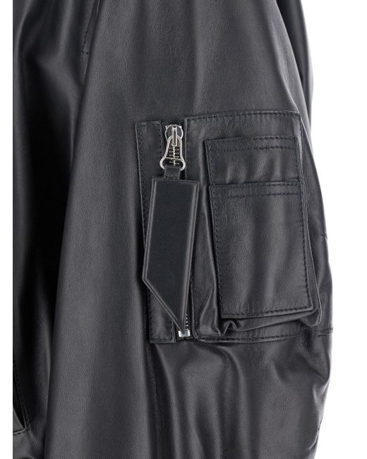 Giubbotto Bomber Con Chiusura Con Zip di The Attico in Black