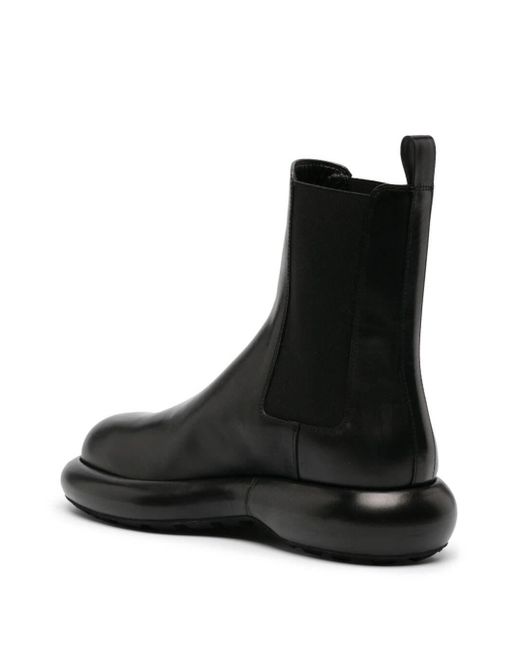Jil Sander Black Round-toe Ankle Boots for men