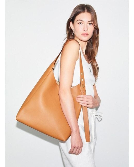 Tory Burch Brown Shoulder Bag Rony Leather