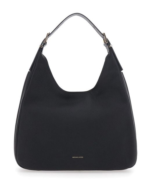 MICHAEL Michael Kors Black 'Nolita Large' Shoulder Bag With Logo Lettering On The Front