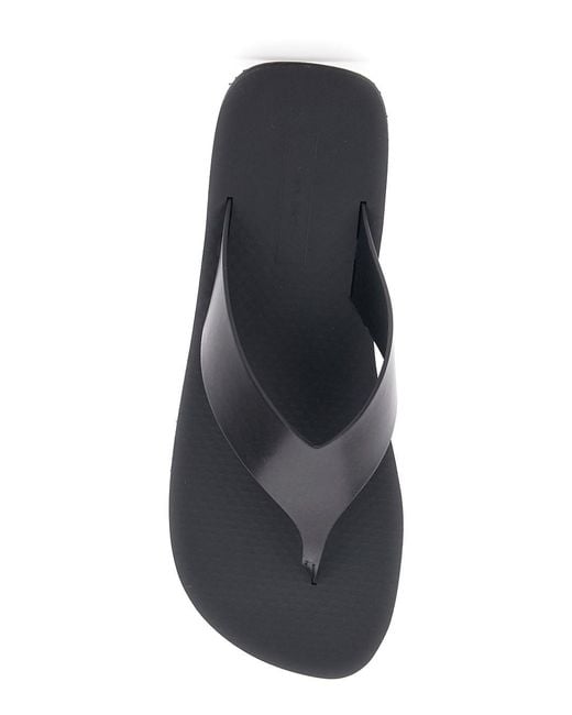 The Row Black Flip Flops 'Ginza'