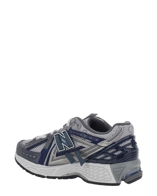 New Balance Gray '1906A' Sneakers With Mesh Details And Rubber Sole In