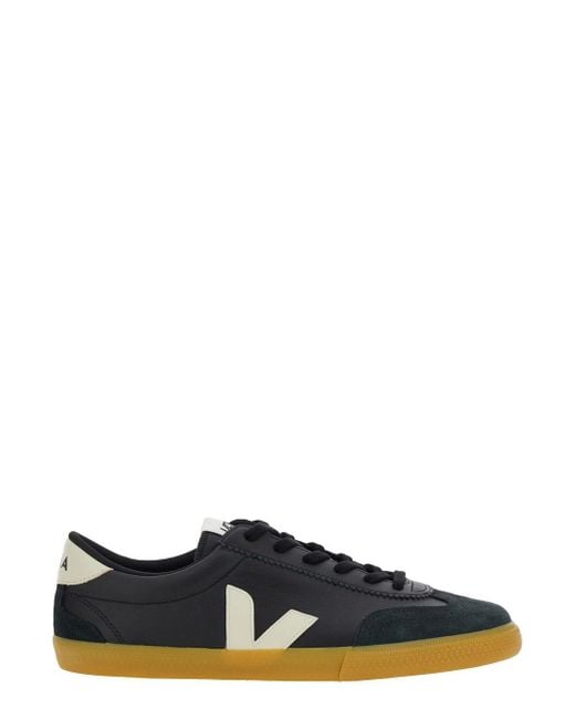 Veja Black Sneakers With Side Logo And Heel Lettering