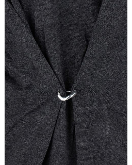 Maglia Con Scollo A V E Dettaglio Anello di Isabel Marant in Black
