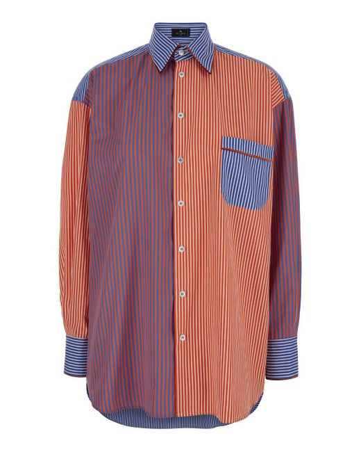 Etro Multicolor And Striped Shirt