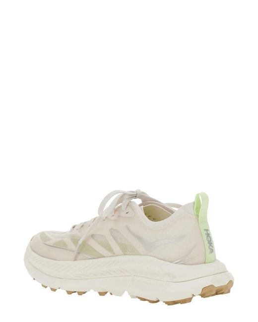 Hoka One One White Low Top Sneaker Mafate Speed 4 Lite