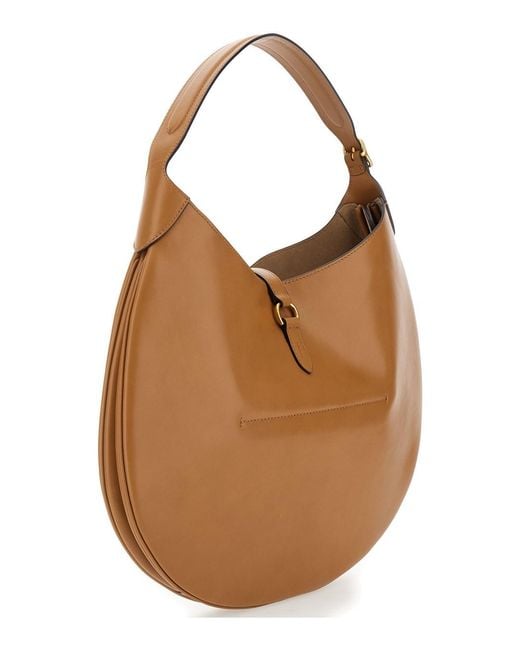 Polo Ralph Lauren Brown Shoulder Bag P Id Shldr Leather Strap