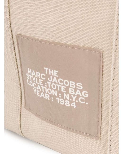 Borsa Shopper 'The Small Tote' Con Stampa Logo di Marc Jacobs in Natural