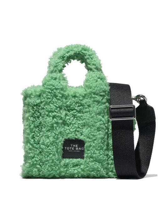 Marc Jacobs Green The Traveler Micro Canvas Shopping Bag