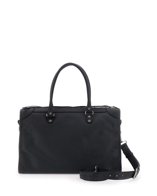 Balenciaga Black Handbag 'Le City' Large Habdbag With Adjustable And R for men
