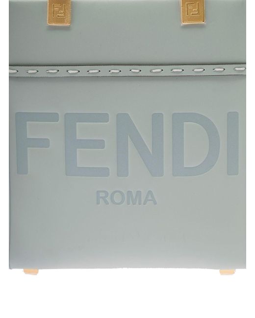 Fendi Multicolor 'Sunshine' Mini Light Tote Bag With Hot-Stamped Logo