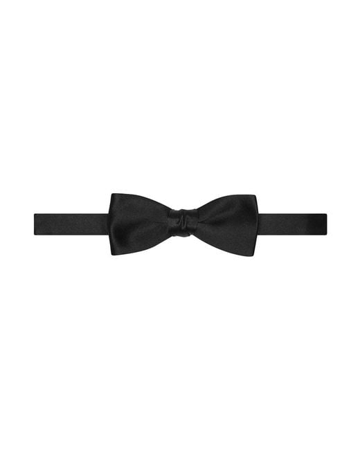 Saint Laurent Black Ready-To-Wear Bowtie With Hook Closure for men
