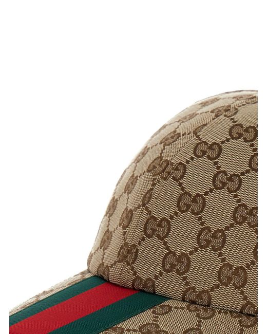 Cappello Da Baseball Con Dettaglio Web di Gucci in Brown da Uomo