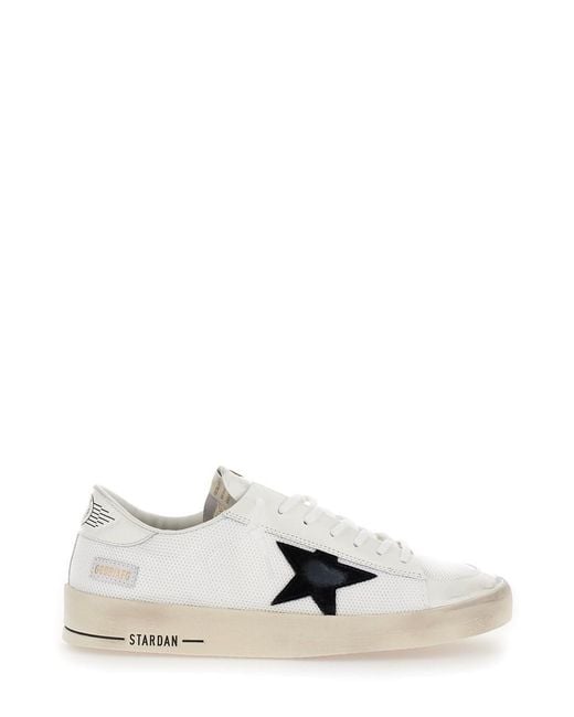 Golden Goose Deluxe Brand White Stardan' Low Top Sneakers for men