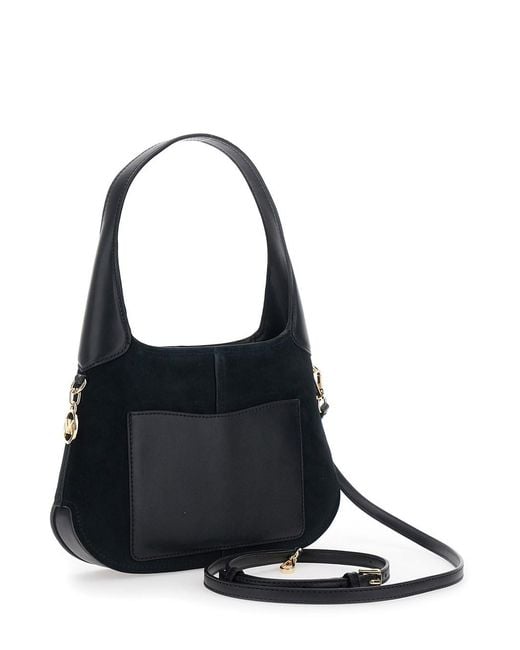 MICHAEL Michael Kors Black Shoulder Bag Alice Suede