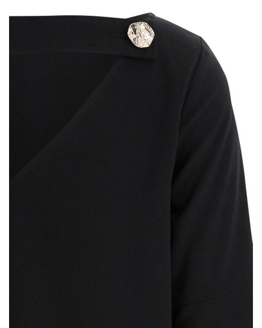 Liu Jo Black Bell-Sleeve Mini Dress