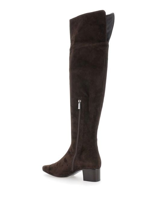CAREL PARIS Black 'Brigitte' Ankle Boots With Side Zip Closure
