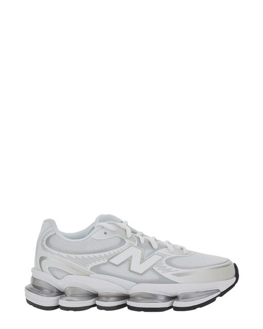 New Balance White Sneakers 2000 With Rubber Sole, Tech Fabric