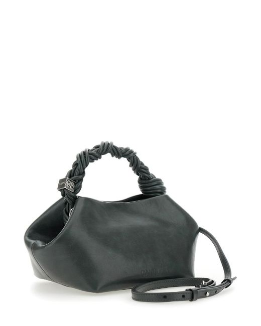Ganni Black 'Bou' Handbag With Adjustable And Removable Shoulder Strap