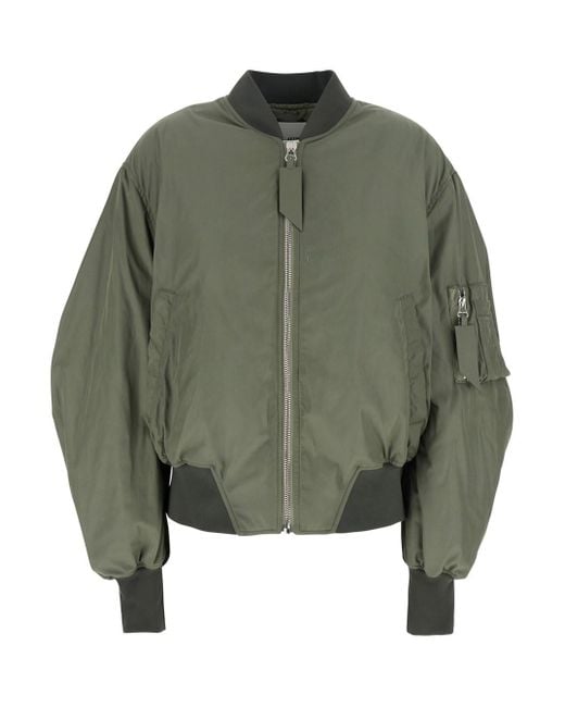 Giubbotto Bomber Con Tasca Con Zip Sulla Manica di The Attico in Green