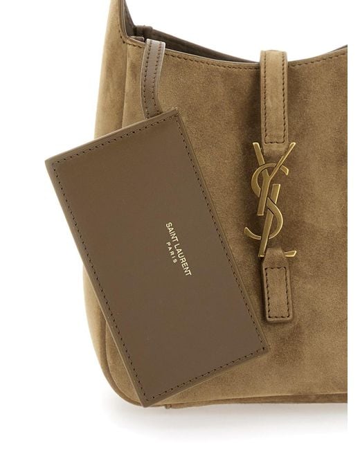 Borsa A Spalla 'Le 5 À 7' Con Placca Logo Cassandre di Saint Laurent in White