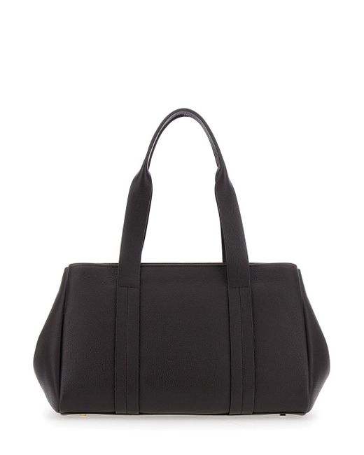 Borsa A Spalla Con Placca Logo Metallica di MICHAEL Michael Kors in Black