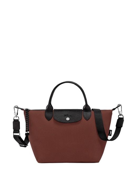 Longchamp Brown Handbag With Adjustable And Removable Shoulder Strap A