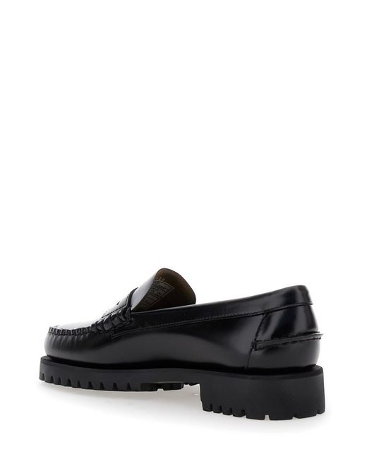 Sebago Black Loafers '7002Ij0902' With Round Toe And Chunky Sole