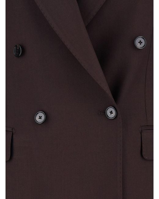 Completo Doppiopetto Con Revers Classici di Tagliatore in Brown