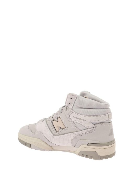 Sneakers High-Top '650' Con Logo N di New Balance in White