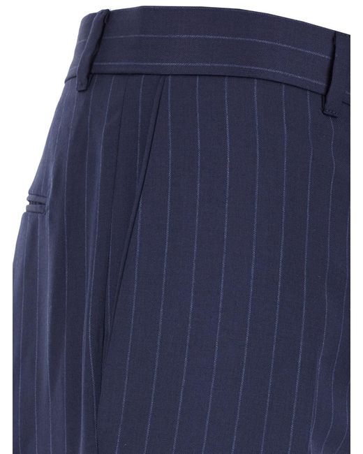 Givenchy Blue Flared Pants With High Waist for men
